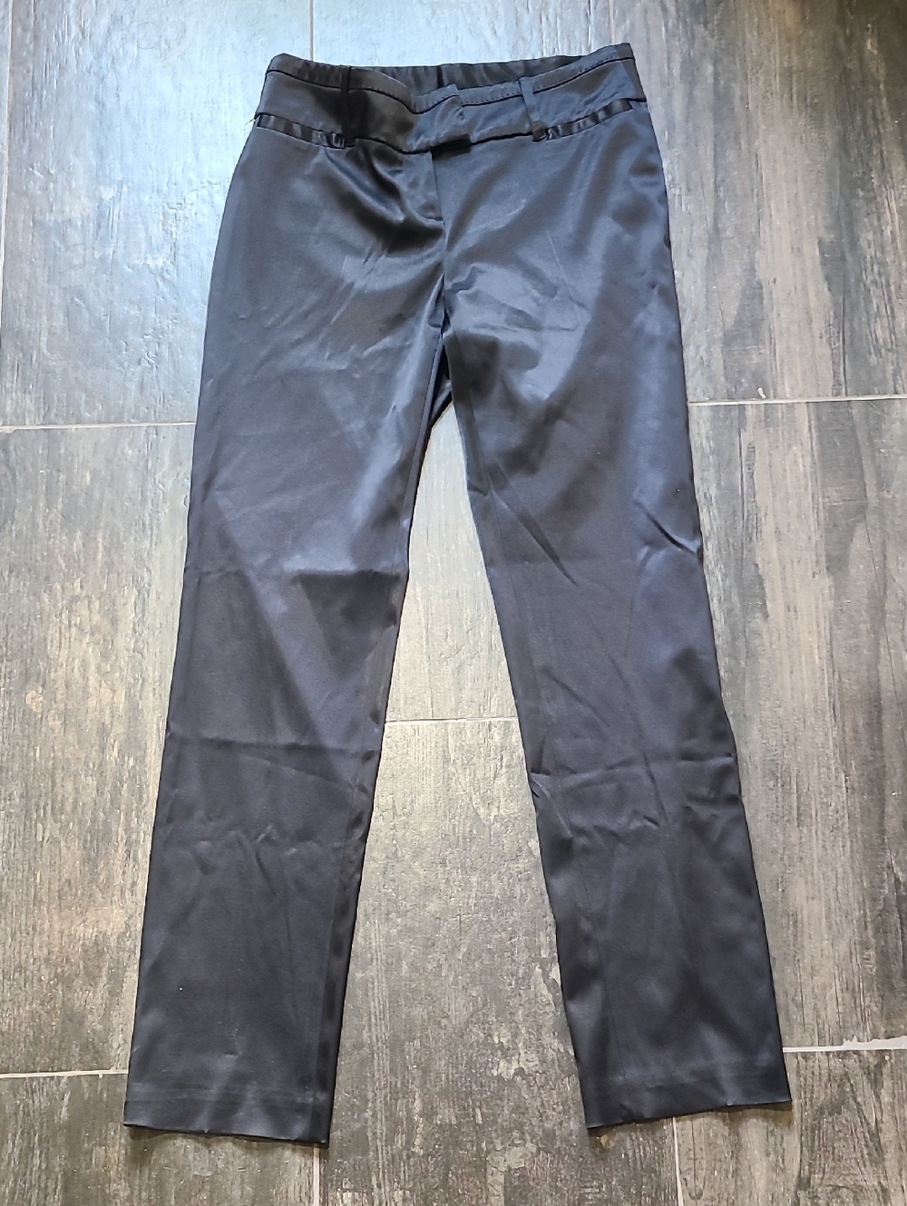 Apostrophe Black Straight-Leg Dress Pants